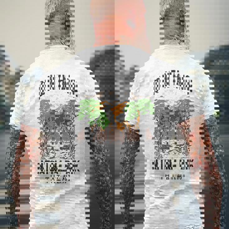 ドイインタノン国立公園タイ メンズTシャツ バックプリント 高齢者への贈り物