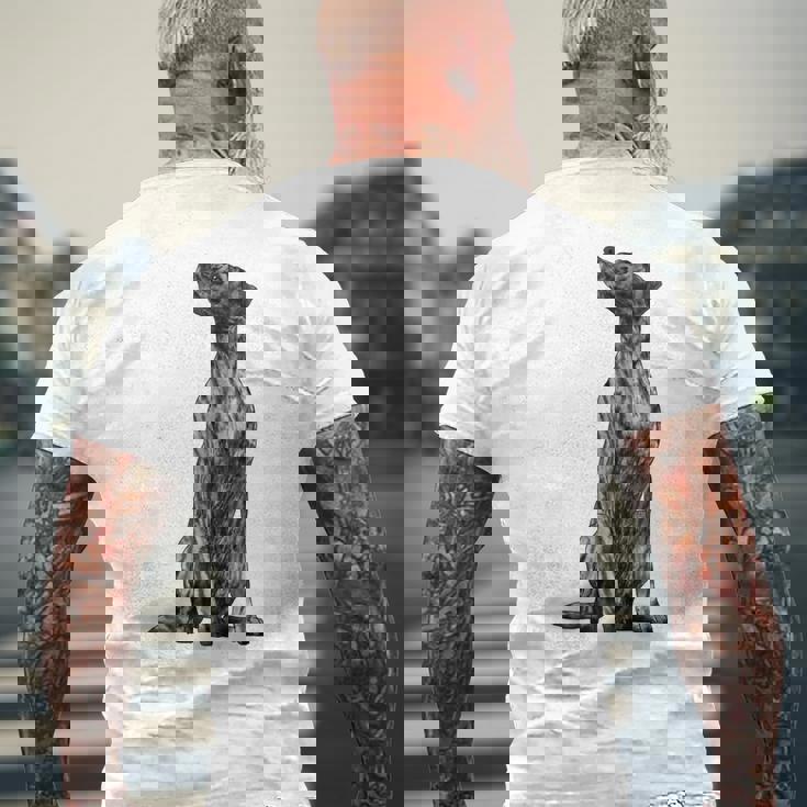 ドッグ・プロット・ハウンド メンズTシャツ バックプリント 高齢者への贈り物