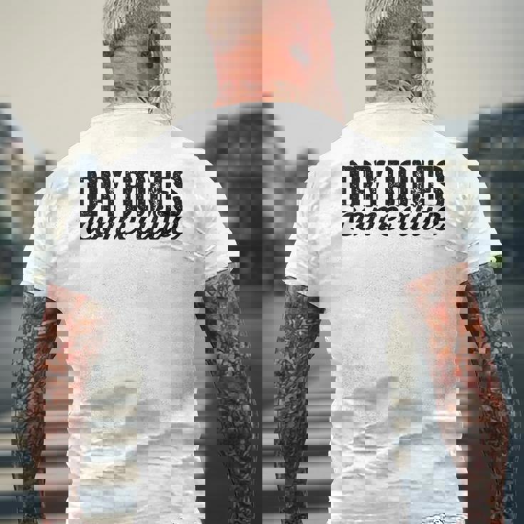 ドライボーンズカムアライブクリスチャン メンズTシャツ バックプリント 高齢者への贈り物