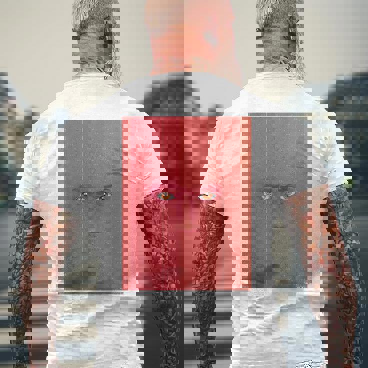 ドリミ4周年記念 壁（柴咲 真也） メンズTシャツ バックプリント 高齢者への贈り物