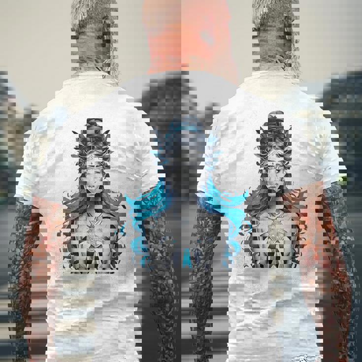 ドリームキャッチャー ブルース メンズTシャツ バックプリント 高齢者への贈り物