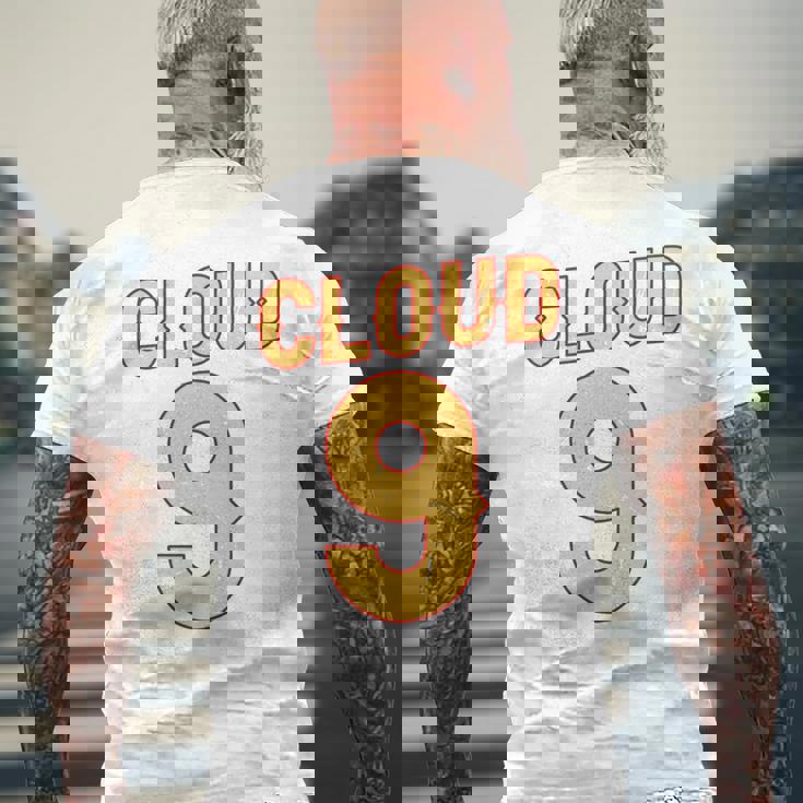 ナイス イエロー オレンジ クラウド 9 コスチューム 男女兼用 長袖tシャツ メンズTシャツ バックプリント 高齢者への贈り物