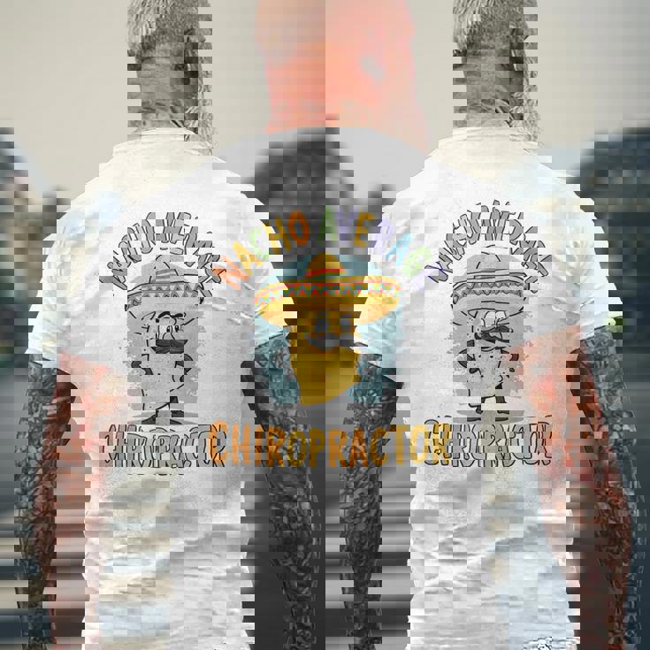 ナチョー 平均 カイロプラクター タコス 整体調整 メンズTシャツ バックプリント 高齢者への贈り物