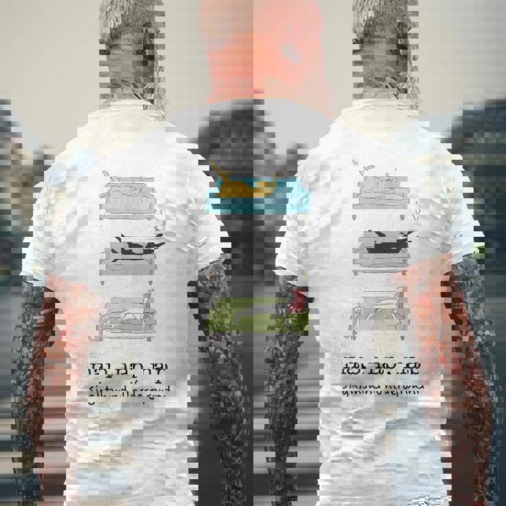 ナップティー-グレイハウンドガルゴウィペットサルーキサイトハウンド メンズTシャツ バックプリント 高齢者への贈り物