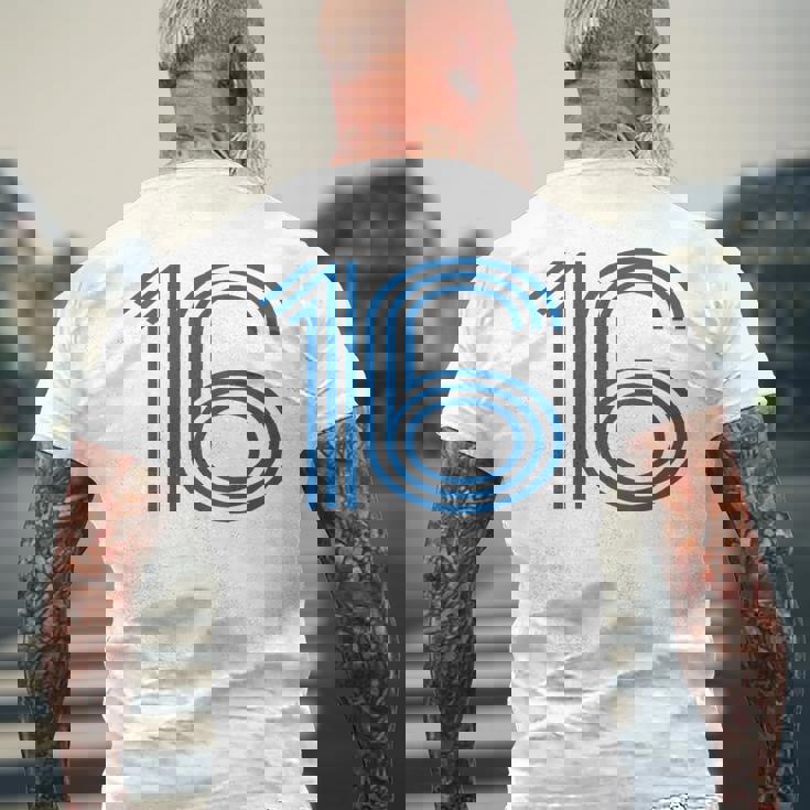 ナンバー16シャツ レトロユニフォーム ヨーロッパスタイル バックプリントジャージ メンズTシャツ バックプリント 高齢者への贈り物