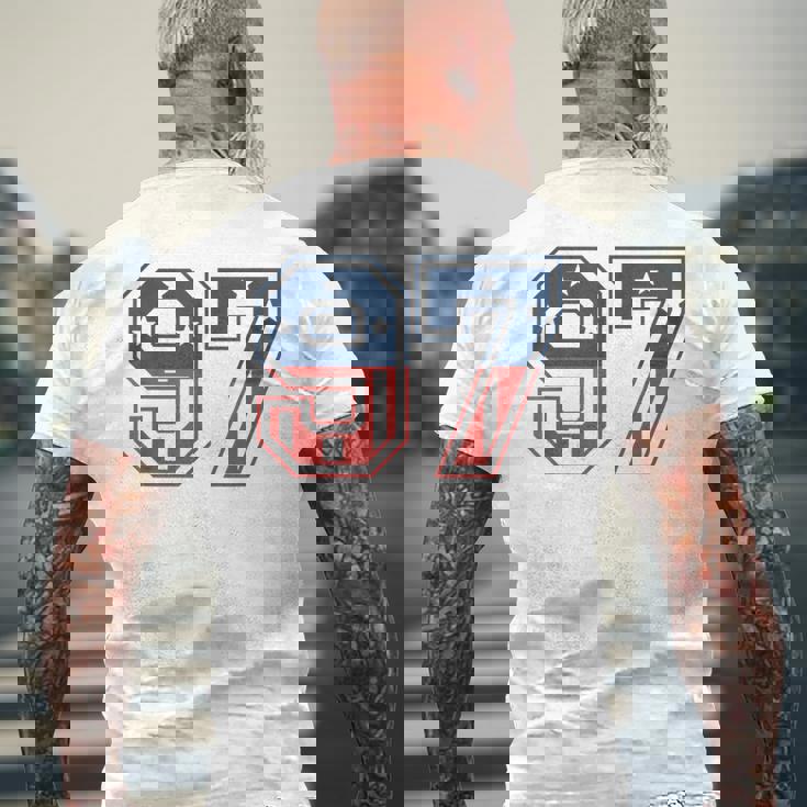 ナンバー97 Usa メンズTシャツ バックプリント 高齢者への贈り物