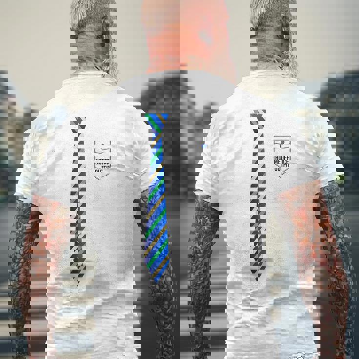 ネクタイで在宅ワーク ホームオフィス・アウトフィット Homeoffice Outfit メンズTシャツ バックプリント 高齢者への贈り物