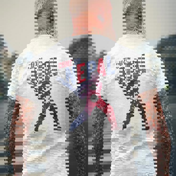 ネパールクリケットジャージ 2024 ネパール国旗サポーター クリケットファン メンズTシャツ バックプリント 高齢者への贈り物