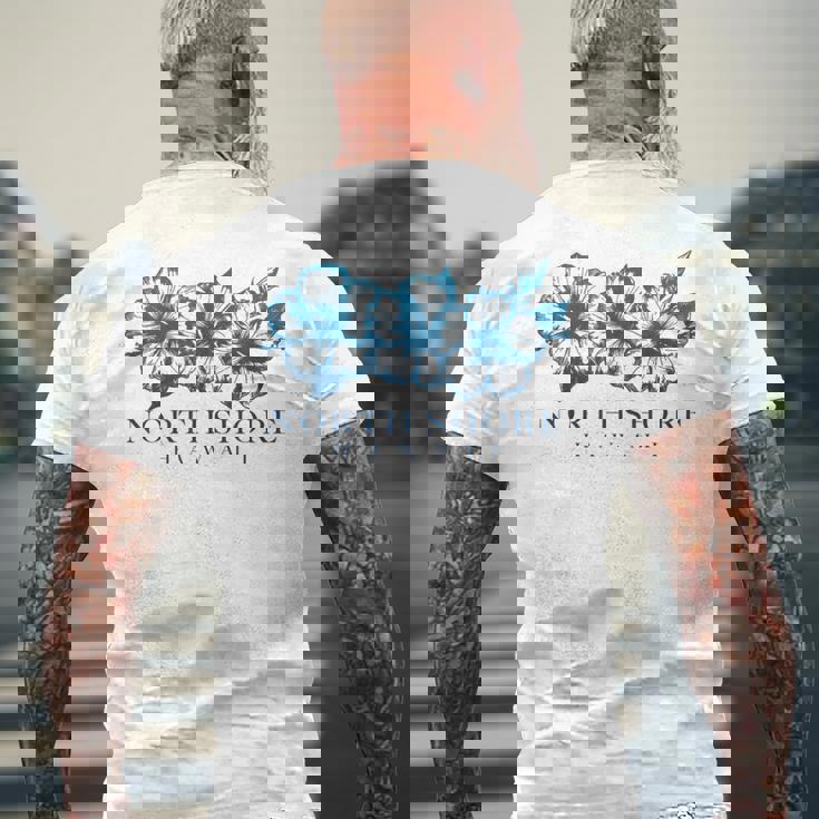 ノースショア ハワイ アロハ ハワイアン ハイビスカス サーファー ヴィンテージ メンズTシャツ バックプリント 高齢者への贈り物