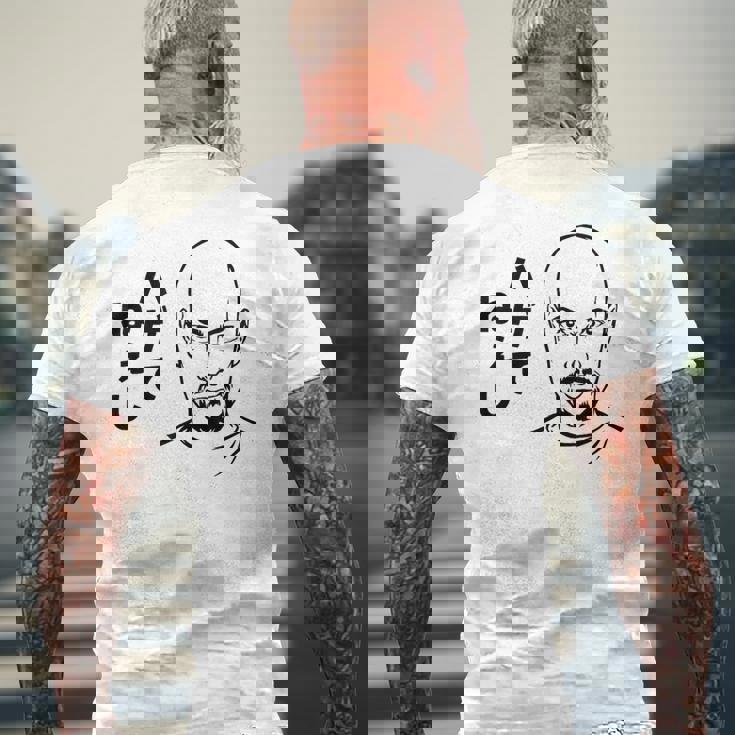 ハゲてねぇし はげてねぇし かっこいい ハゲ 禿げ おもしろ メンズTシャツ バックプリント 高齢者への贈り物