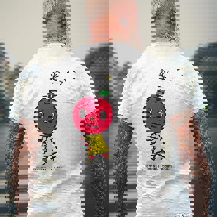 ハチさんとおにごっこ メンズTシャツ バックプリント 高齢者への贈り物