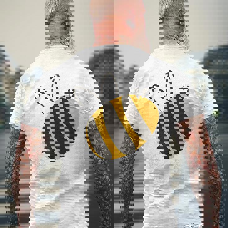 ハチ愛好家のためのかわいい蜂 はちみつ メンズTシャツ バックプリント 高齢者への贈り物