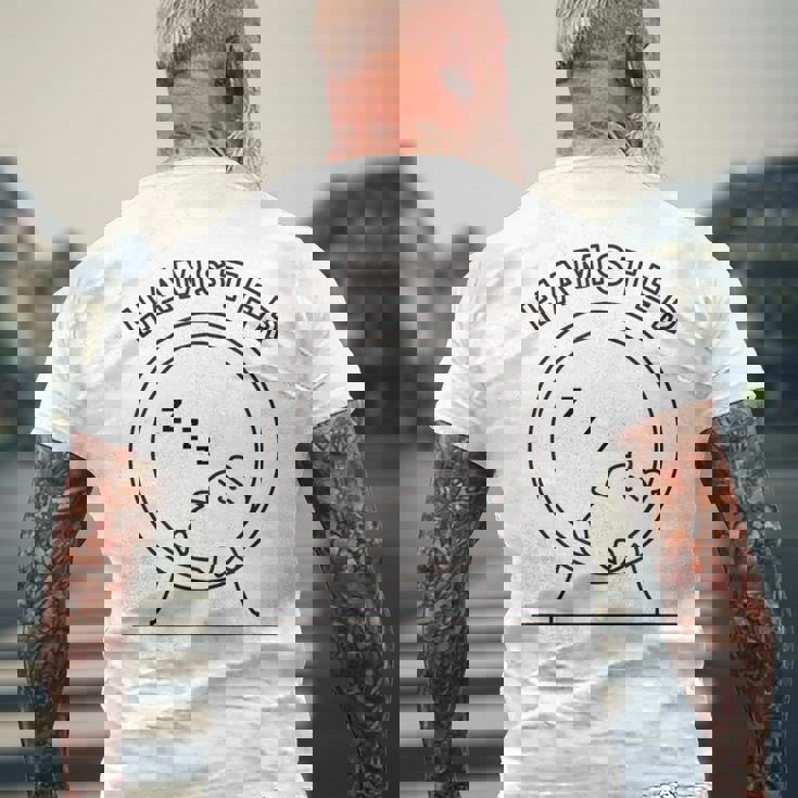 ハムスター 寝る ダイエット リバウンド メンズ レディース キッズ かわいい おもしろ ハムスター好き メンズTシャツ バックプリント 高齢者への贈り物