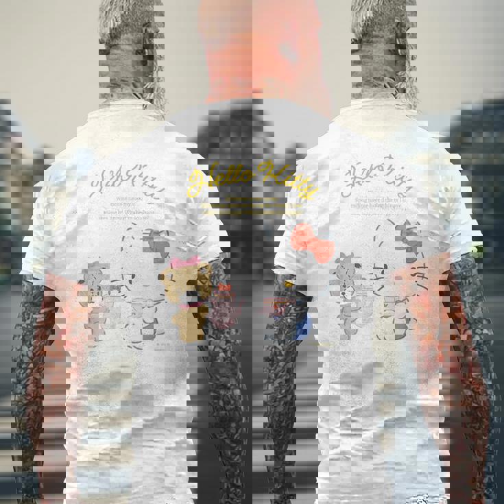 ハローキティ ハピネスマイルーム メンズTシャツ バックプリント 高齢者への贈り物