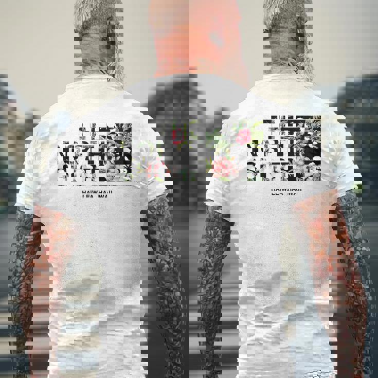 ハワイ ヴィンテージスタイル ノースショア ハレイワ ヤシの木 メンズTシャツ バックプリント 高齢者への贈り物