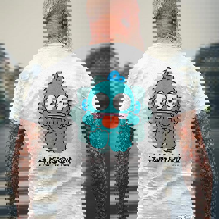 ハンギョドン へんがお ダークカラー メンズTシャツ バックプリント 高齢者への贈り物