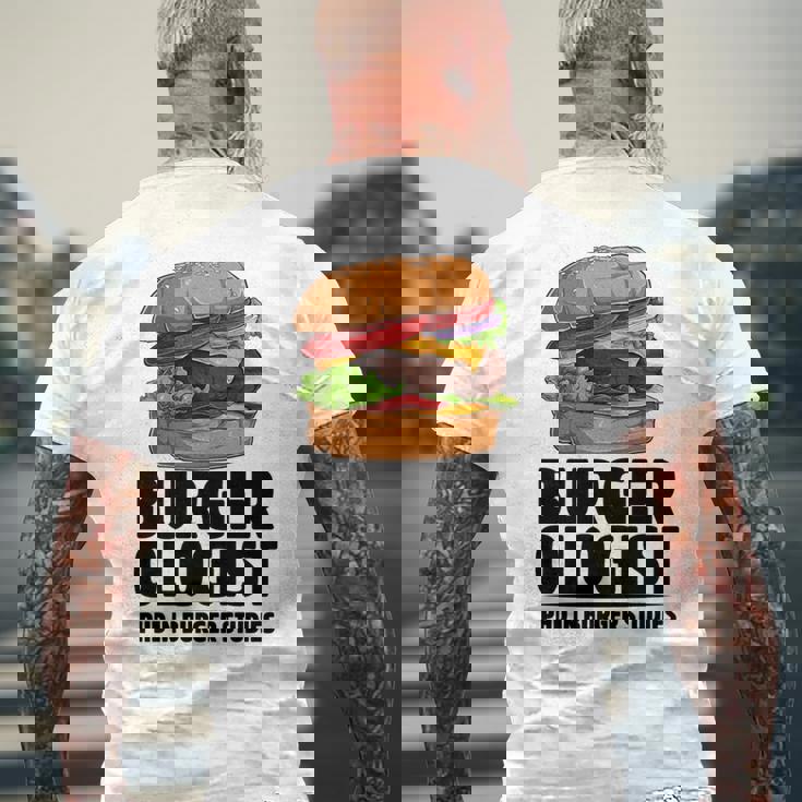 ハンバーガー研究 ハンバーガー 長袖tシャツ メンズTシャツ バックプリント 高齢者への贈り物