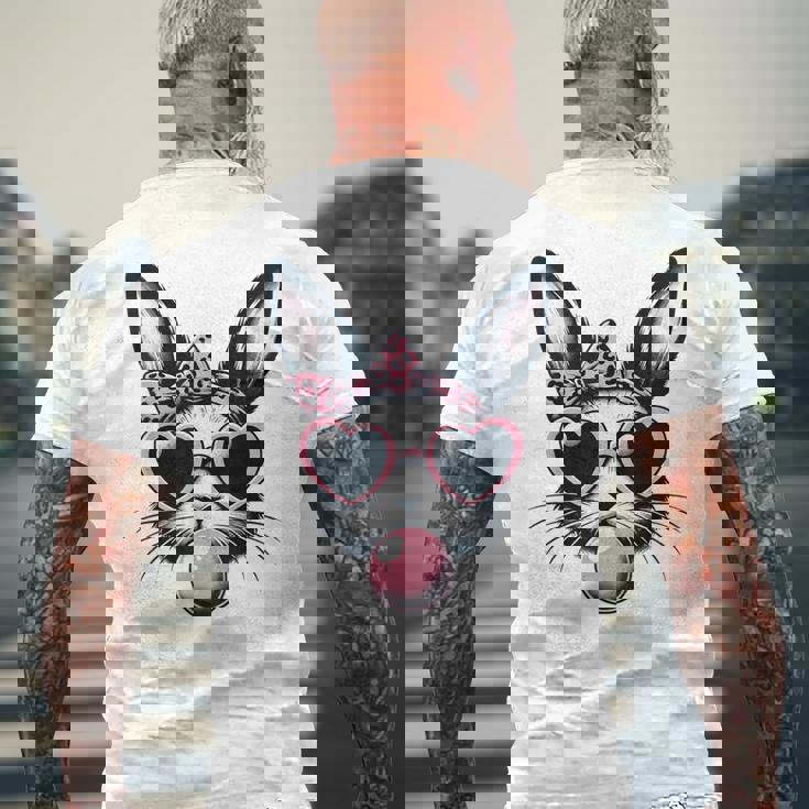 バニーフェイス サングラス付き イースターデー 男の子 男性 子供 メンズTシャツ バックプリント 高齢者への贈り物