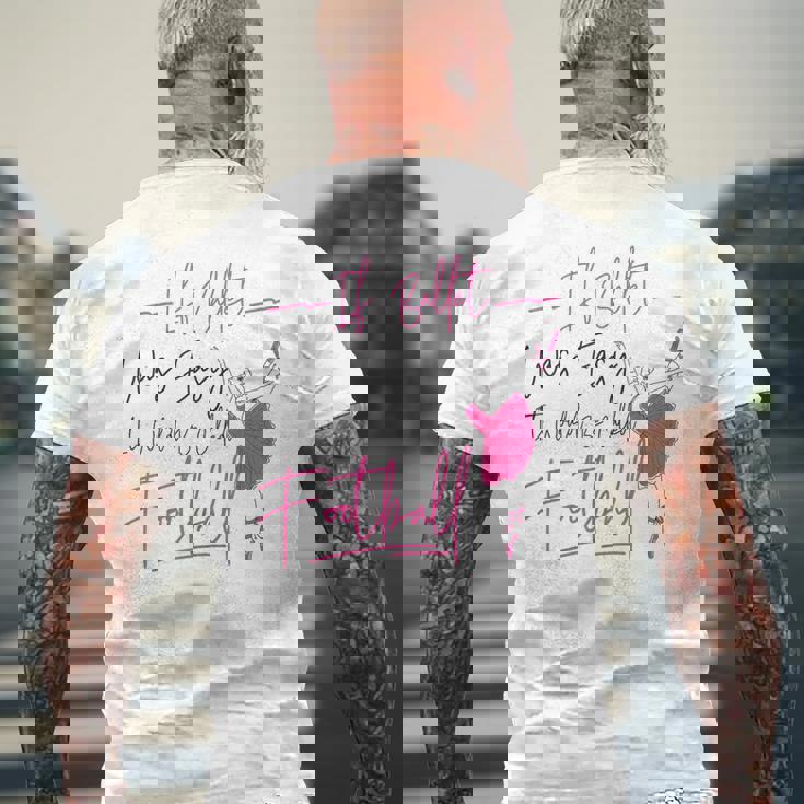 バレエダンサー ダンスガール バレリーナ If Ballet Was Easy It メンズTシャツ バックプリント 高齢者への贈り物