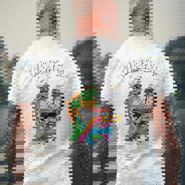 バーベキュー ヒキガエル 面白い 亀 バーベキュー ジャンパー 面白い メンズTシャツ バックプリント 高齢者への贈り物