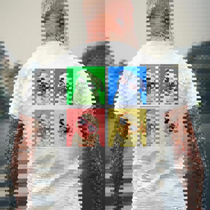 パグ 面白いtシャツ 犬 かわいい メンズ 子供 おもしろ 服 雑貨 グッズ ネタ わんこ イヌ 黒パグ 長袖tシャツ メンズTシャツ バックプリント 高齢者への贈り物