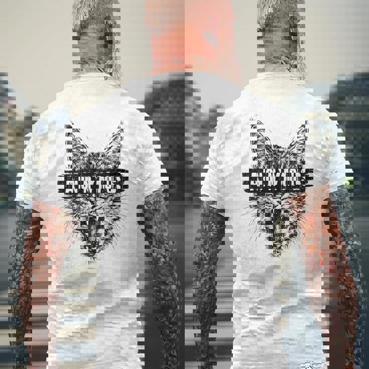 ヒップホップ Y2k Hip Hop Cat ヴィンテージ レトロ エッジの効いたバックプリント ストリートウェア 猫 メンズTシャツ バックプリント 高齢者への贈り物