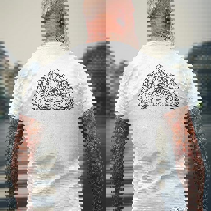 ヒップホップ Y2k Hip Hop ヴィンテージ レトロ エッジの効いたバックプリント ストリートウェア イルミナティ メンズTシャツ バックプリント 高齢者への贈り物