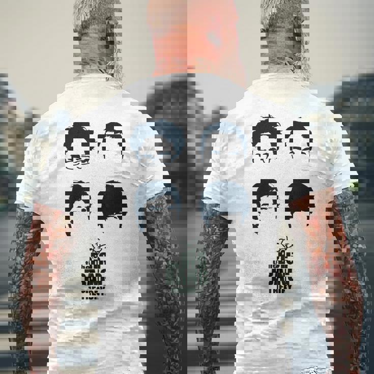 ビッグバン理論ロゴ グループヘア メンズTシャツ バックプリント 高齢者への贈り物