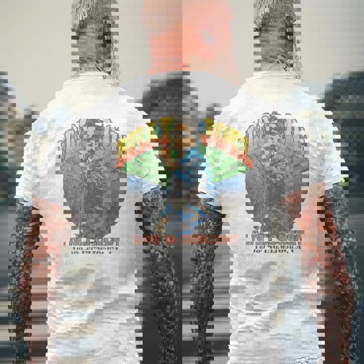 ビリー・ジョエル Live In Inglewood 1980 メンズTシャツ バックプリント 高齢者への贈り物