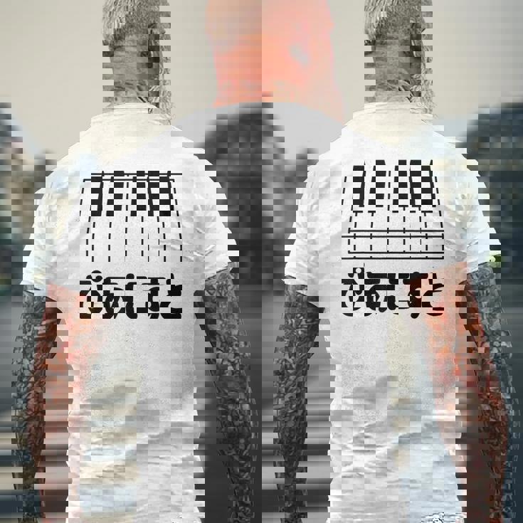 ピアニスト・ピアノ・音楽好きの為の メンズTシャツ バックプリント 高齢者への贈り物