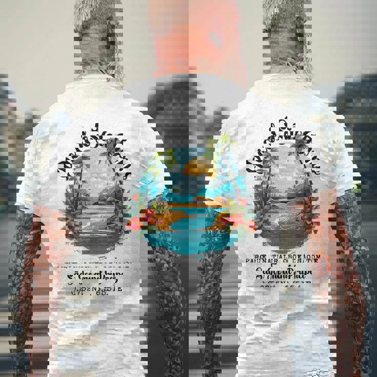 ピコ・デ・サントメ島 サントメとプリンシペ お土産 メンズTシャツ バックプリント 高齢者への贈り物