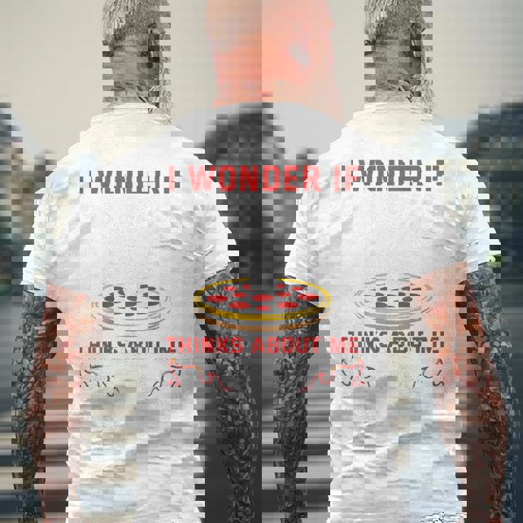 バックプリント ピザも私のことを考えているのかな メンズTシャツ バックプリント 高齢者への贈り物