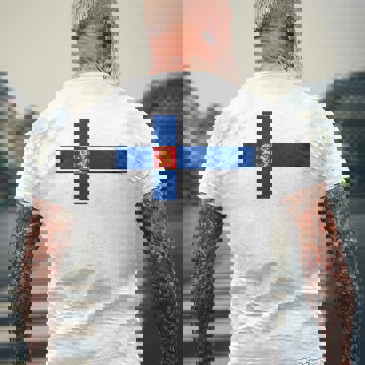 フィンランドtシャツ、フィンランド国旗、フィンランドの地図 メンズレディースキッズ メンズTシャツ バックプリント 高齢者への贈り物