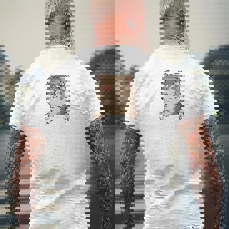 フェレット・イン・ア・ポケット ペット ファニー フェレット 長袖tシャツ メンズTシャツ バックプリント 高齢者への贈り物