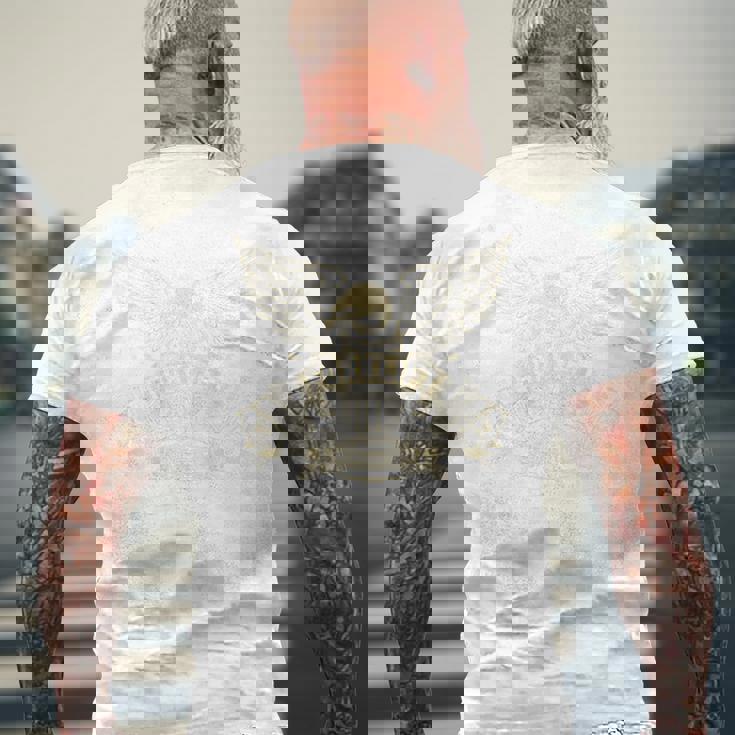 フォークリフトオペレーター アメリカンイーグル フォークリフトドライバー バックプリント メンズTシャツ バックプリント 高齢者への贈り物