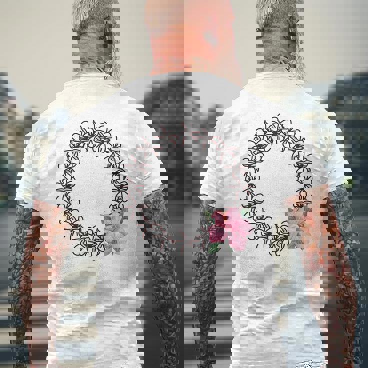 フラダンス フラ レッスン用 Aloha アロハ トロピカル ハワイ Hawaii ハイビスカス ハワイアン 南国 花 長袖tシャツ メンズTシャツ バックプリント 高齢者への贈り物