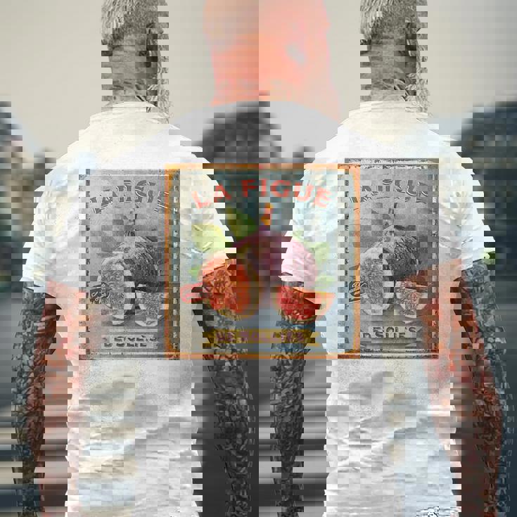 フランス イチジク ビンテージtシャツ メンズTシャツ バックプリント 高齢者への贈り物