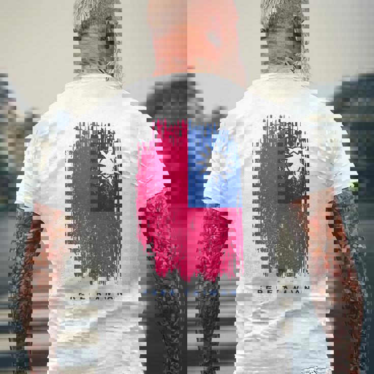 フリー台湾 メンズTシャツ バックプリント 高齢者への贈り物