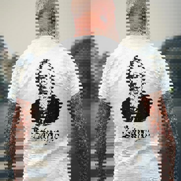 ブラームス ヨハネス・ブラームス クラシック音楽 メンズTシャツ バックプリント 高齢者への贈り物