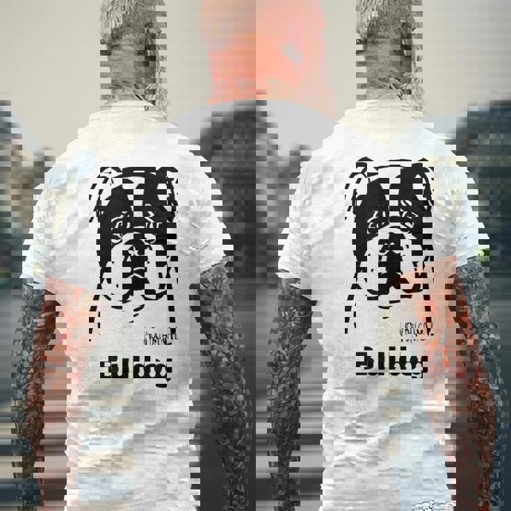 ブルドッグ メンズTシャツ バックプリント 高齢者への贈り物