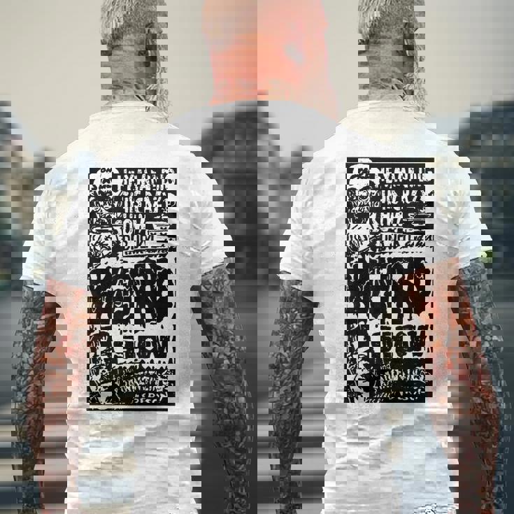 ホラー映画 モンスター ヴィンテージ ハロウィン フランケンシュタイン メンズTシャツ バックプリント 高齢者への贈り物