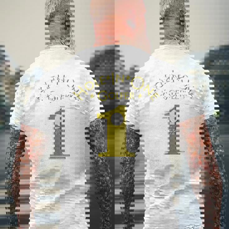 ホールインワンゴルファー2024ホールインワンゴルフ記念品 Hole In One Golfer 2024 メンズTシャツ バックプリント 高齢者への贈り物