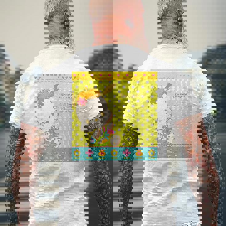 ポチャッコ Thank You 【バレンタインギフトにおすすめ！】 メンズTシャツ バックプリント 高齢者への贈り物