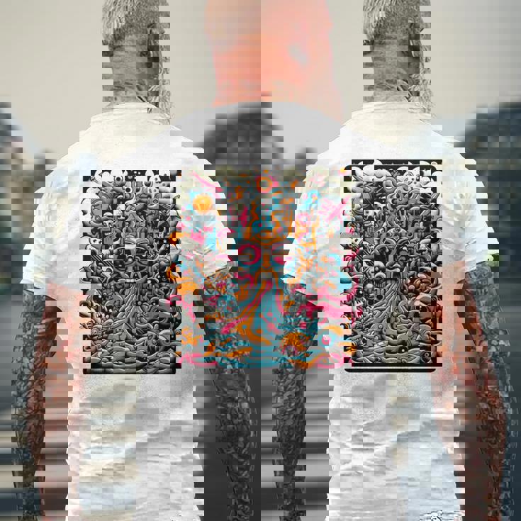 ポップシュールレアリズムローブロウアート 長袖tシャツ メンズTシャツ バックプリント 高齢者への贈り物