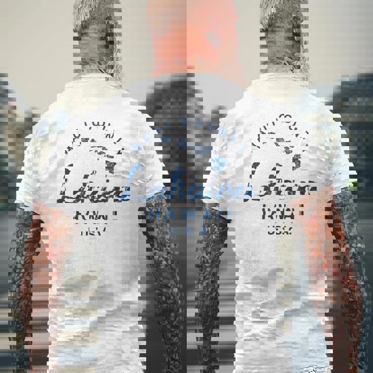 マウイ ラハイナ ハワイ ハワイ諸島 ビンテージ メンズTシャツ バックプリント 高齢者への贈り物