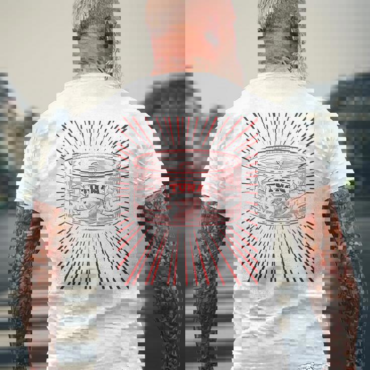 マグロ缶 メンズTシャツ バックプリント 高齢者への贈り物