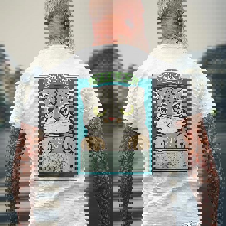 マヌルネコ Pallas's Cat メンズTシャツ バックプリント 高齢者への贈り物