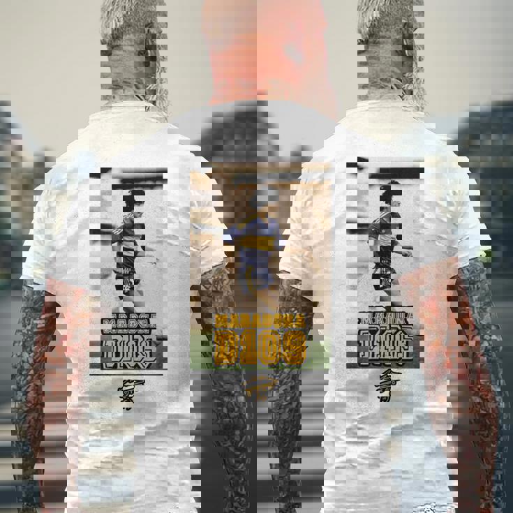 マラドーナ ボカ ランニング 長袖tシャツ メンズTシャツ バックプリント 高齢者への贈り物