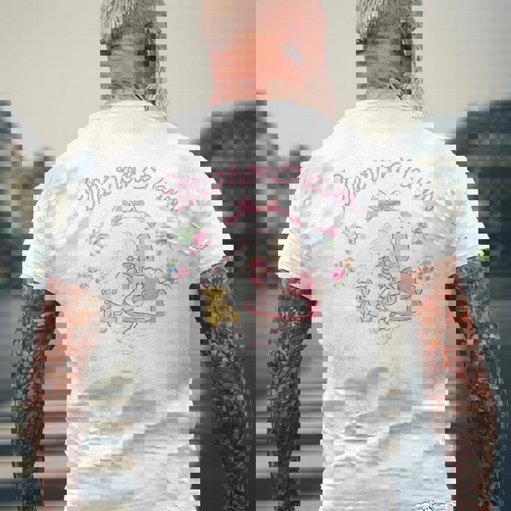 マロンクリーム ソーイング メンズTシャツ バックプリント 高齢者への贈り物