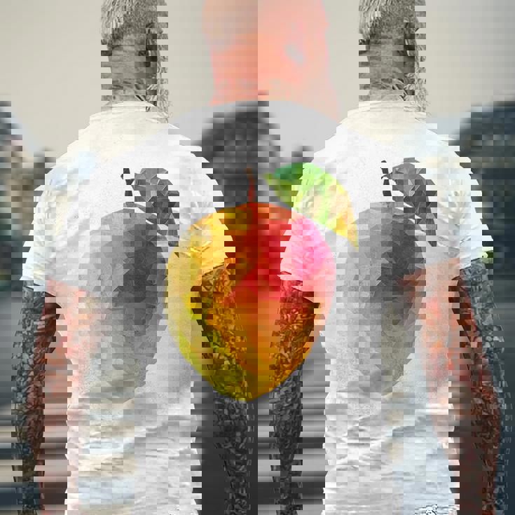 マンゴーフルーツモチーフアートマンゴー メンズTシャツ バックプリント 高齢者への贈り物